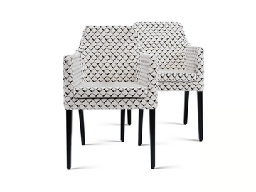 ALLEGRA - Upholstered fabric chair with armrests by Christine Kröncke Interior Design - view 3